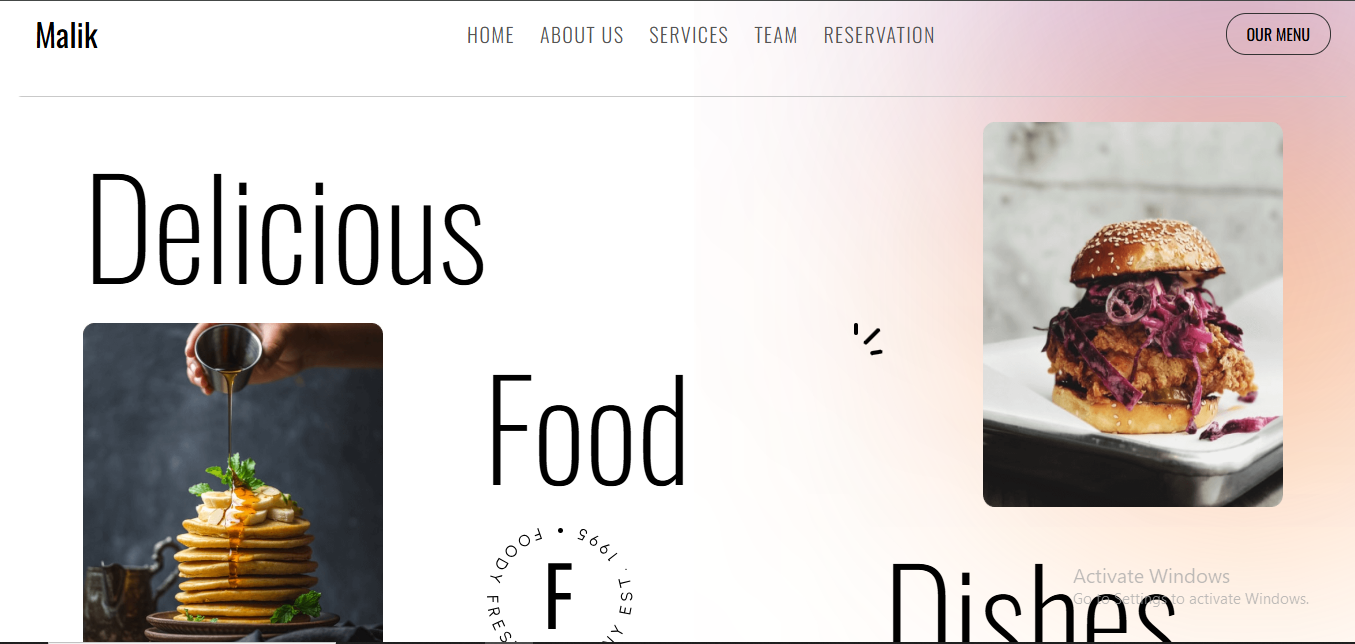 Restaurant Website